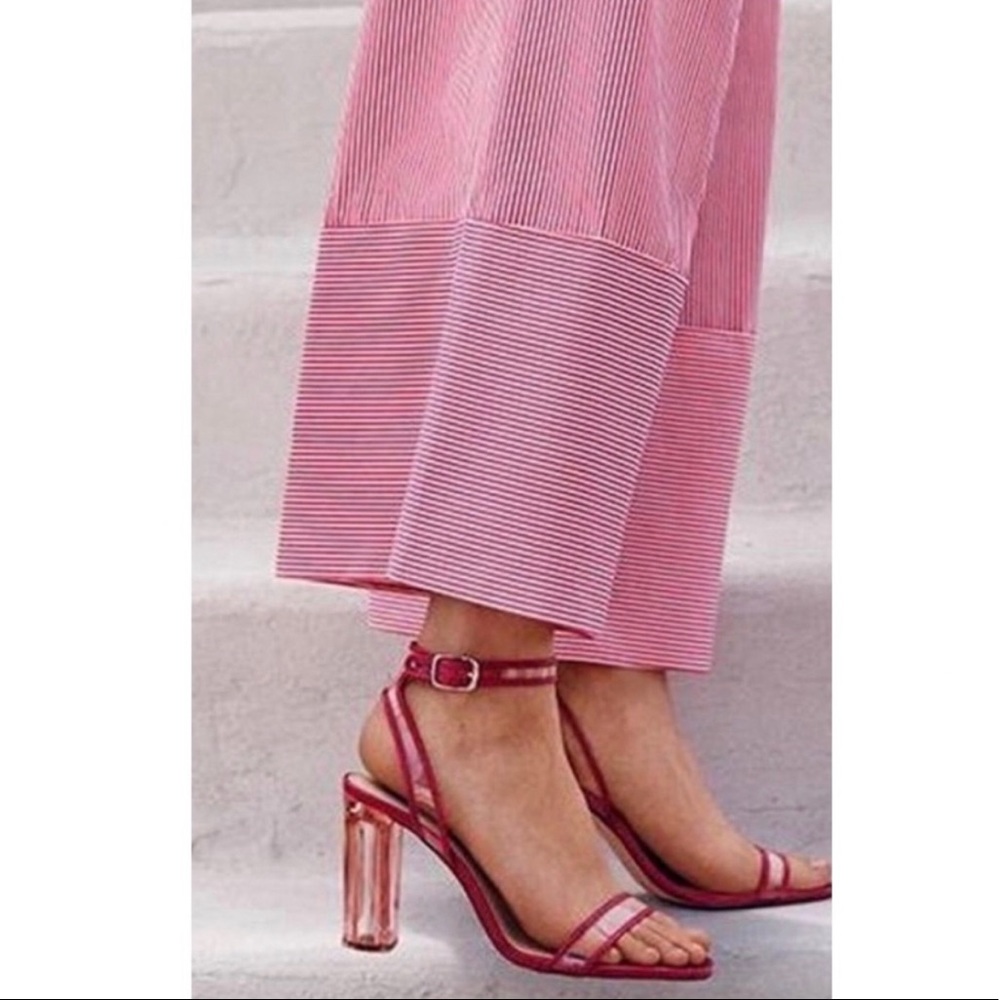 Pink Clear Block Heels - Picture 4 of 4
